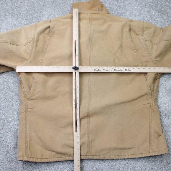 VTG Carhartt Jacket Mens XL Brown Detroit Chore Barn Blanket-Lined Distressed - Picture 14 of 16